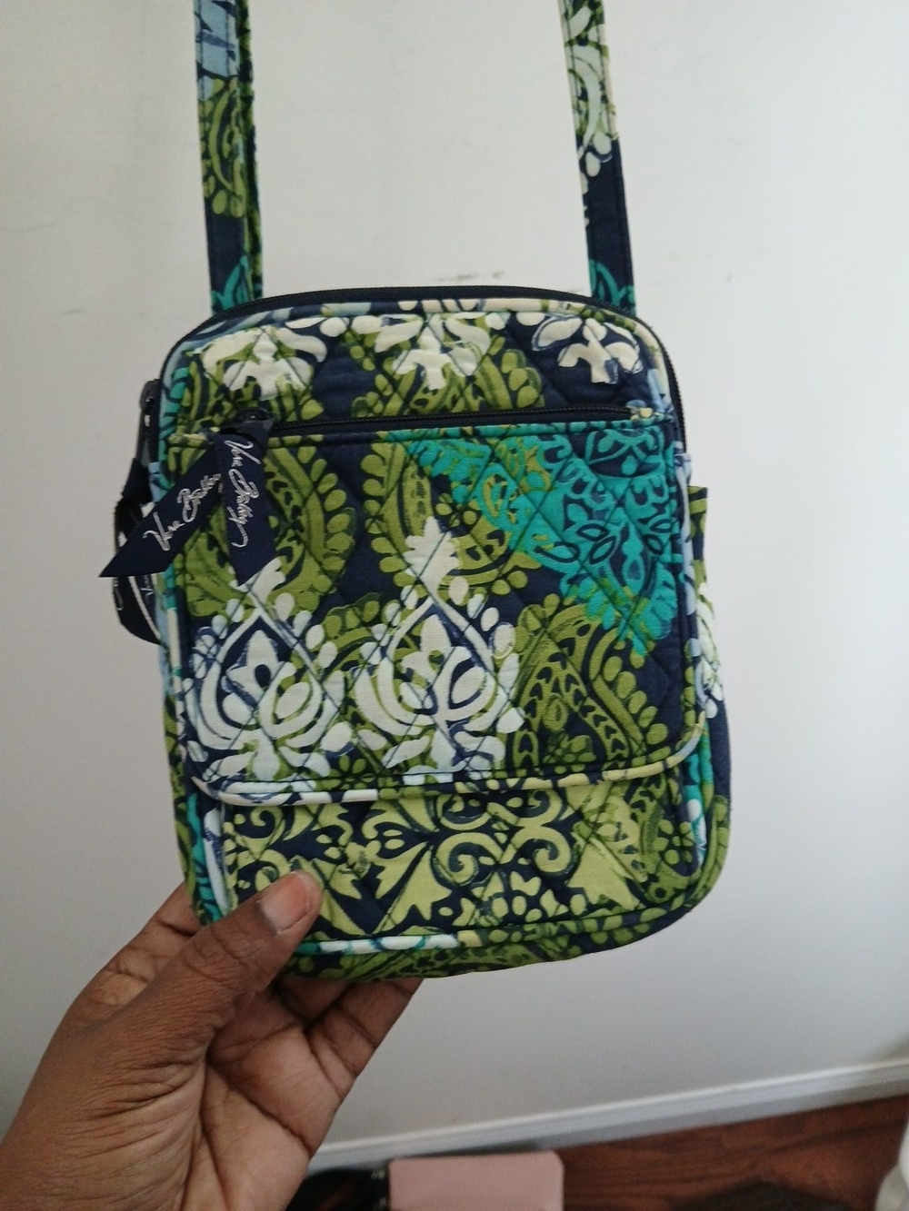 Vera Bradley Little Hipster Crossbody Bag Green & Blue